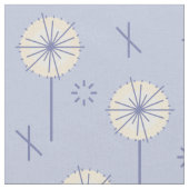 Tissu Fleurs atomiques rétro bleu jaune (Fermer)