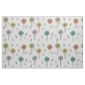 Tissu Fleurs atomiques rétro multicolores (Fat Quarter)