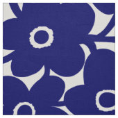 Tissu Fleurs audacieuses - bleu marine profond (Échantillon)