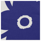 Tissu Fleurs audacieuses - bleu marine profond (Détail)