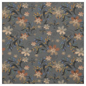 Tissu Fleurs beiges abstraites sans couture gris backgro (Échantillon)