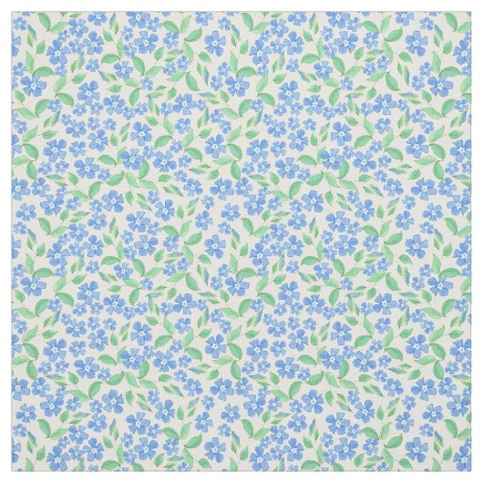 Tissu Fleurs blanches assez écervelées de bigorneau de (Échantillon)