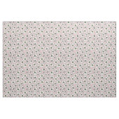Tissu Fleurs blanches Boho sur fond rose (Fat Quarter)