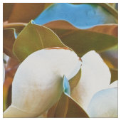 Tissu Fleurs blanches de magnolia (Détail)