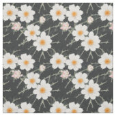 Tissu Fleurs blanches de pricks sur un arrière - plan so (Échantillon)