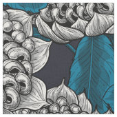 Tissu Fleurs blanches de waratah (Fermer)