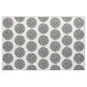 Tissu Fleurs blanches et noires (Fat Quarter)
