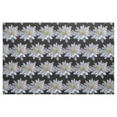 Tissu Fleurs blanches motifs de marguerite (Fat Quarter)