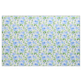 Tissu Fleurs bleu d'eau (Fat Quarter)