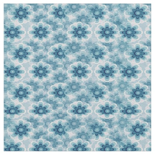 Tissu Fleurs bleues (Fermer)