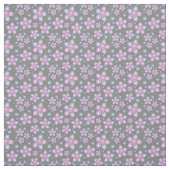 Tissu Fleurs Bleues Et Roses (Échantillon)