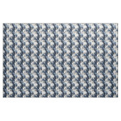 Tissu Fleurs bleues sur marbre (Yard)