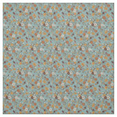 Tissu Fleurs Boho Retro Motif méditerranéen (Échantillon)