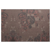 Tissu Fleurs brunes Abstraites avec or (Fat Quarter)