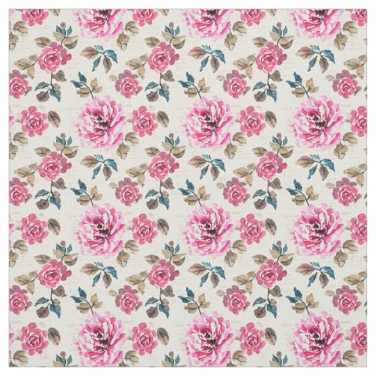 Tissu Fleurs champêtres (Échantillon)