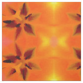 Tissu Fleurs citrouilles (Échantillon)
