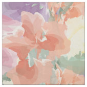 Tissu fleurs colorées d'aquarelle (Échantillon)