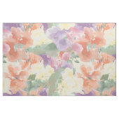 Tissu fleurs colorées d'aquarelle (Fat Quarter)