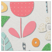 Tissu fleurs coupées en papier argent (Fermer)