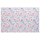 Tissu Fleurs d'aquarelle et feuilles 2 (Yard)