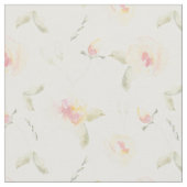 Tissu Fleurs d'aquarelle jaune citron (Fermer)