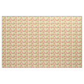 Tissu Fleurs d'aquarelle rose Rose (Yard)