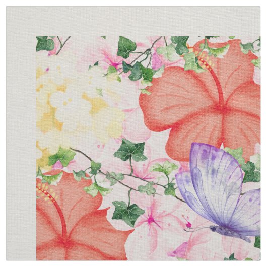 Tissu Fleurs d'Autrefois (Échantillon)