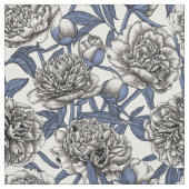 Tissu Fleurs de cendres blanches (Échantillon)