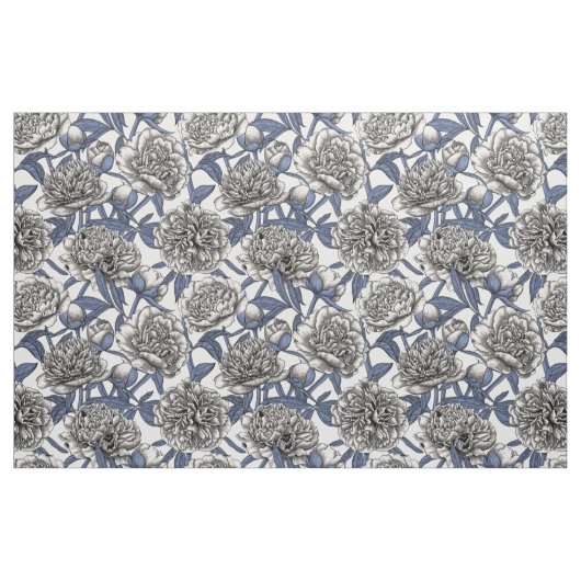 Tissu Fleurs de cendres blanches (Fat Quarter)