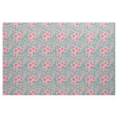 Tissu Fleurs de cerisier sur fond bleu (Fat Quarter)