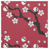 Tissu Fleurs de cerisiers crâniens (Échantillon)