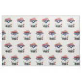 Tissu Fleurs de champignon Bois Planche colorée (Fat Quarter)