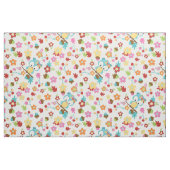 Tissu Fleurs de Chouette de Forêt mignonne et feuilles K (Fat Quarter)