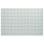 Tissu Fleurs de corail bleu aquarelle (Fat Quarter)
