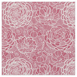 Tissu Fleurs de dentelle bleue motif arrière - plan