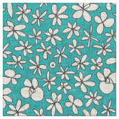 Tissu fleurs de garland bleu (Fermer)