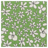 Tissu fleurs de garland vert (Fermer)