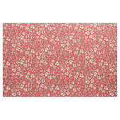 Tissu fleurs de guirlande rouge (Fat Quarter)