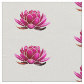 Tissu Fleurs de Lotus rose-foncé (Détail)