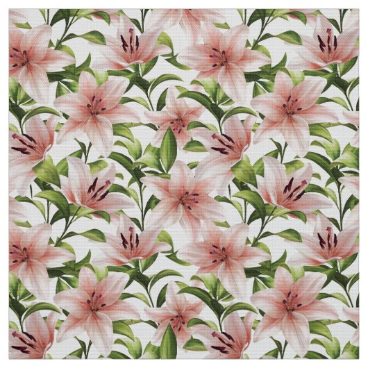 Tissu Fleurs de lys. Modèle floral (Échantillon)