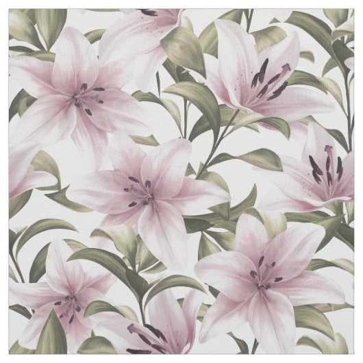 Tissu Fleurs de lys. Modèle floral (Échantillon)