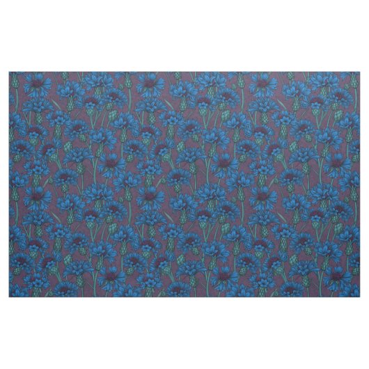 Tissu Fleurs de maïs bleues, fleurs sauvages (Fat Quarter)