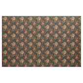 Tissu Fleurs de Noël en vert (Yard)