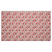 Tissu Fleurs de Noël - Rouge et Vert (Fat Quarter)