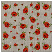 Tissu Fleurs de pavot (Fermer)