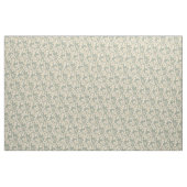 Tissu Fleurs de Perte Blanche sur Vert Sage (Yard)