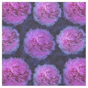 Tissu Fleurs de pivoines roses