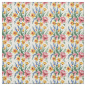 Tissu Fleurs de printemps modernes (Échantillon)