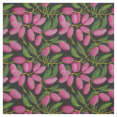 Tissu Fleurs de printemps sur un arrière - plan noir (Échantillon)