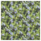 Tissu fleurs de romarin sur vert (Échantillon)